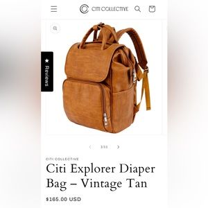 City Collective diaper bag